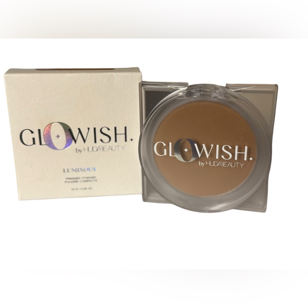 Huda Beauty Glowish Luminous Pressed Powder 07 Tan Light 10g 0.35oz  New In Box